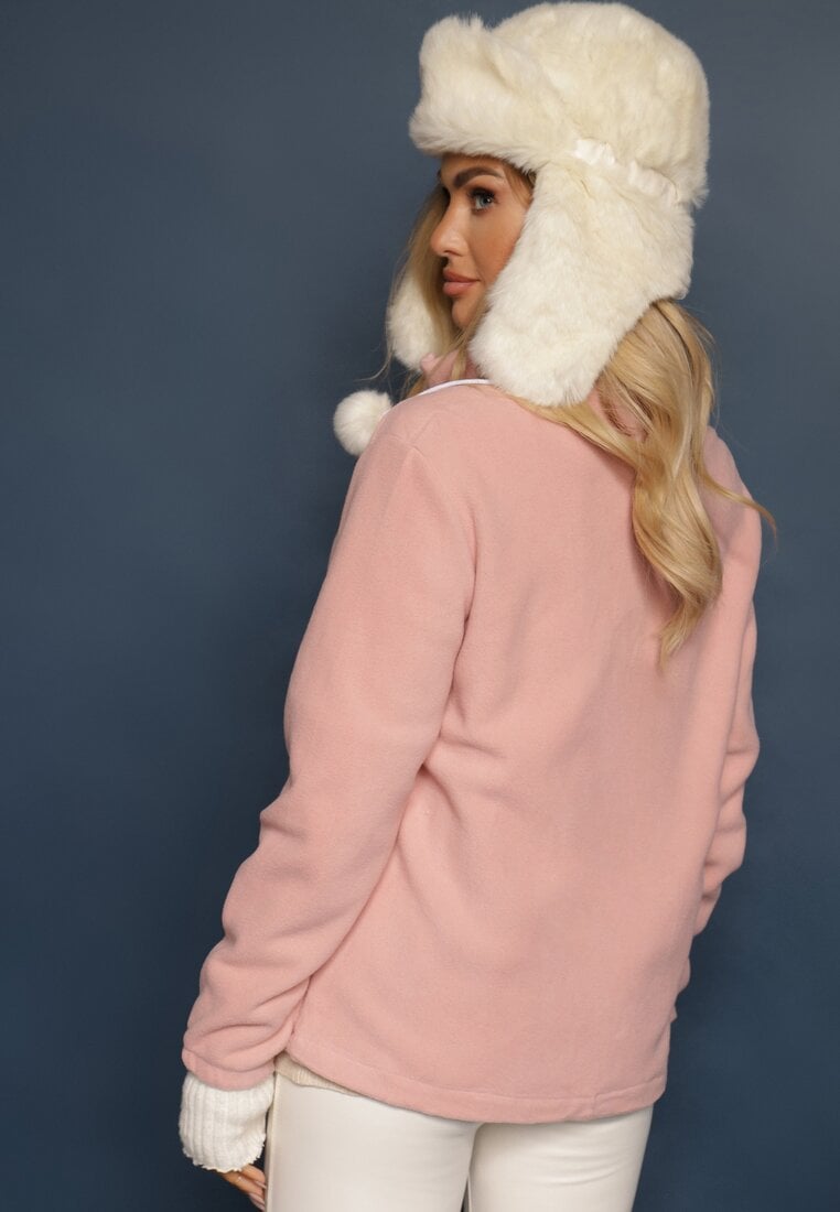Różowy Casualowy Polar Dannira