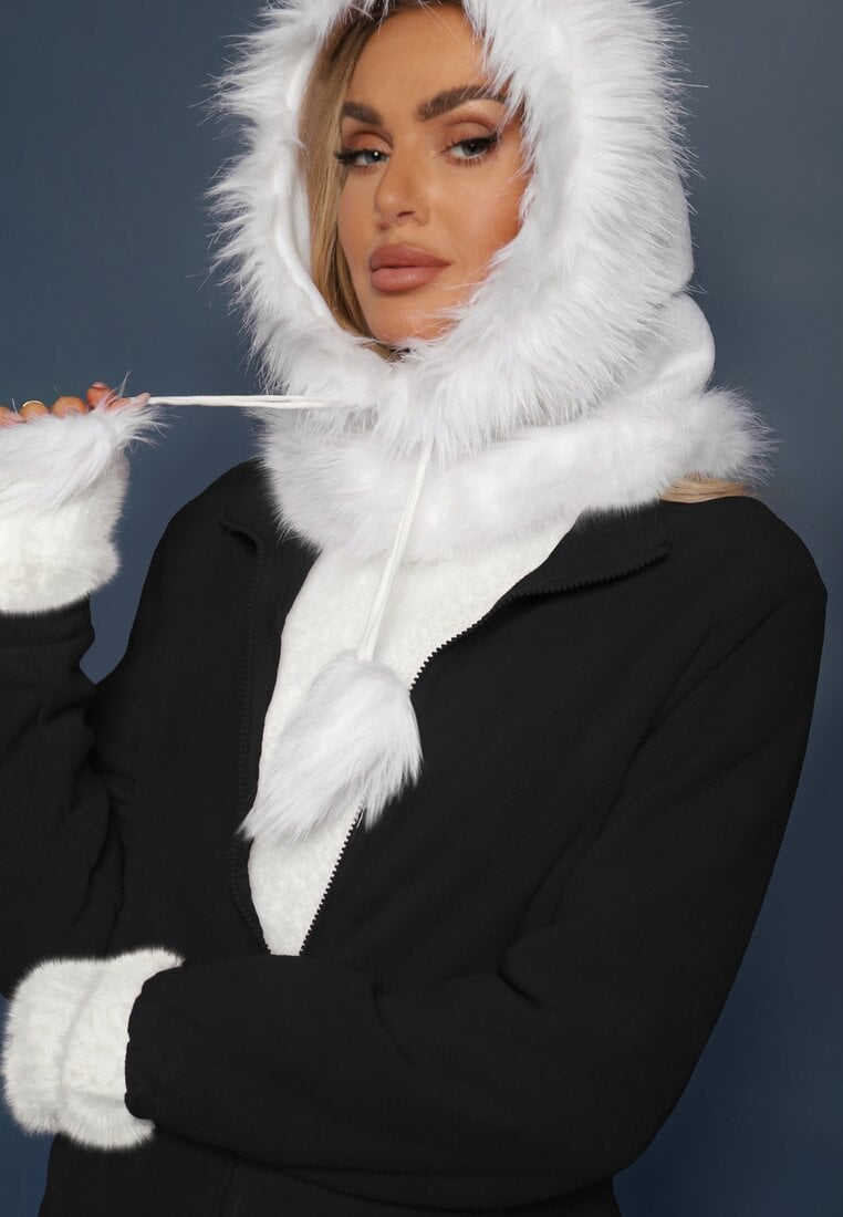 Czarny Casualowy Polar Dannira