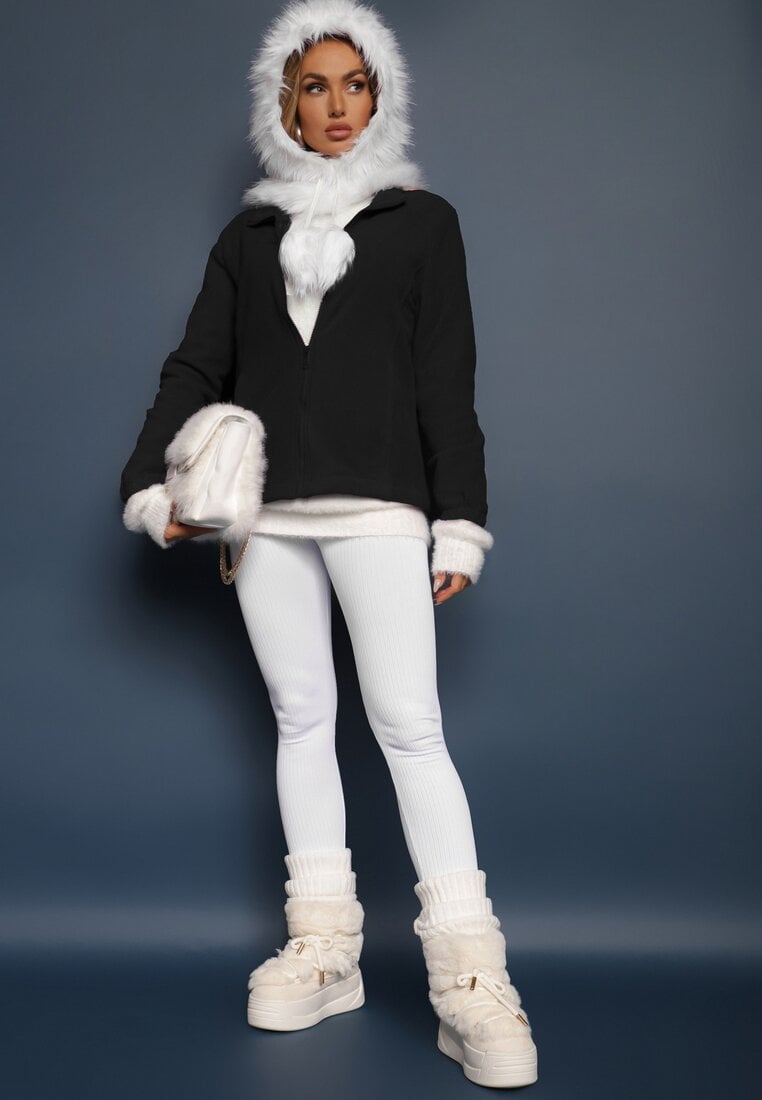 Czarny Casualowy Polar Dannira