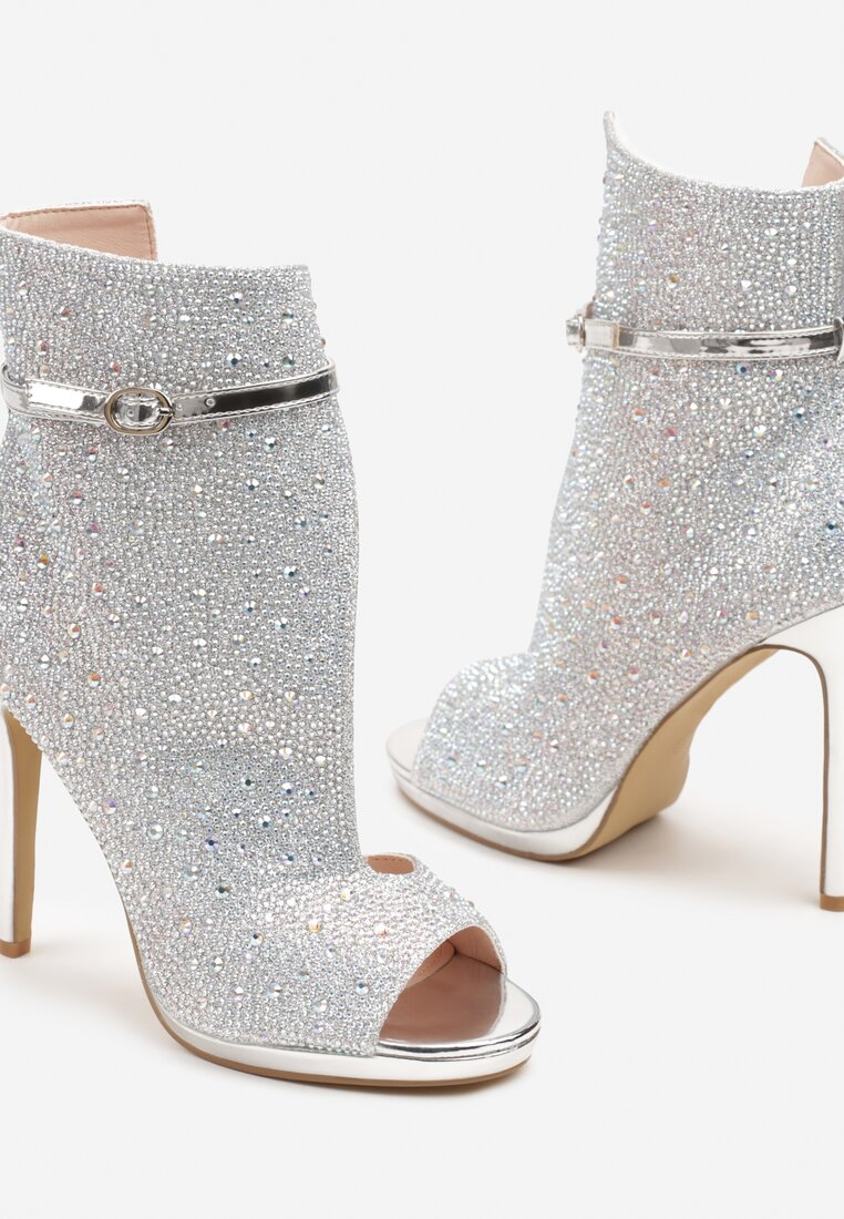 Botine Selamin Argintii