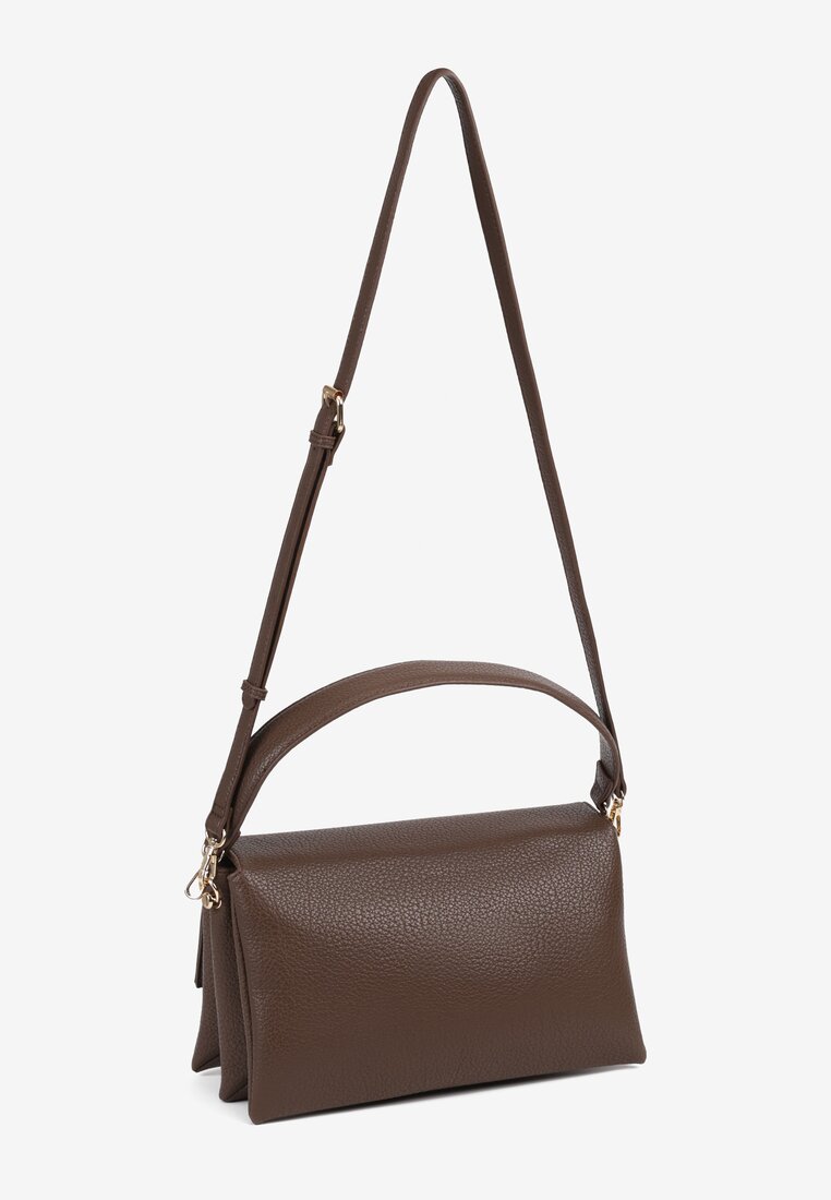 Brązowa Torebka na Ramię z Dodatkowym Długim Paskiem Selathra