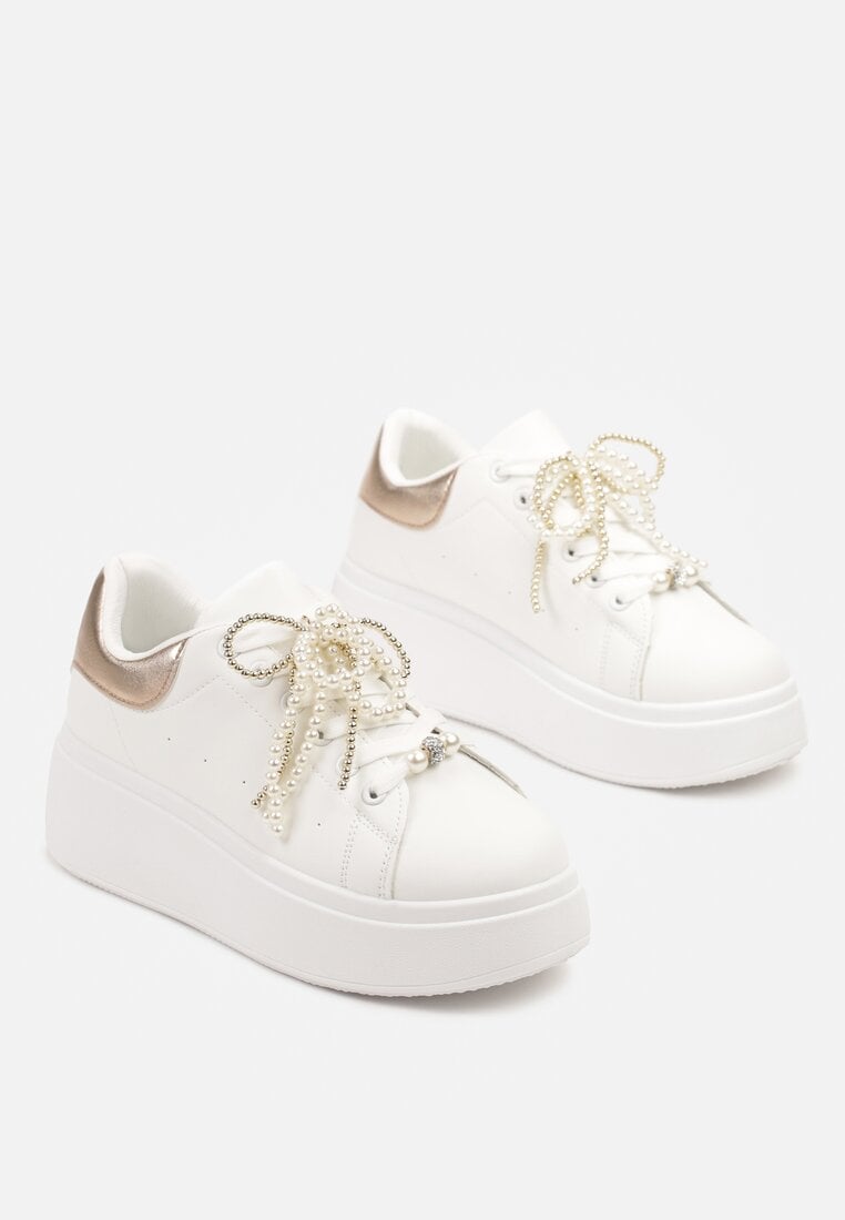 Sneakers Selavia Culoarea șampaniei