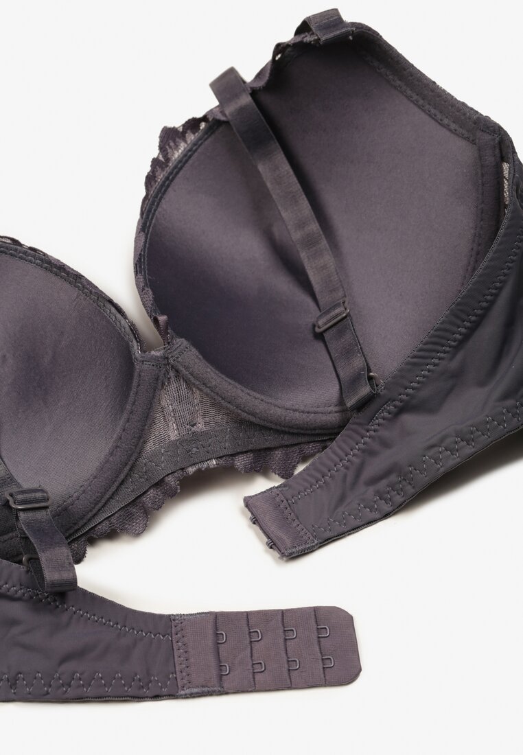 Sutien Nelanisea Gri cu roz