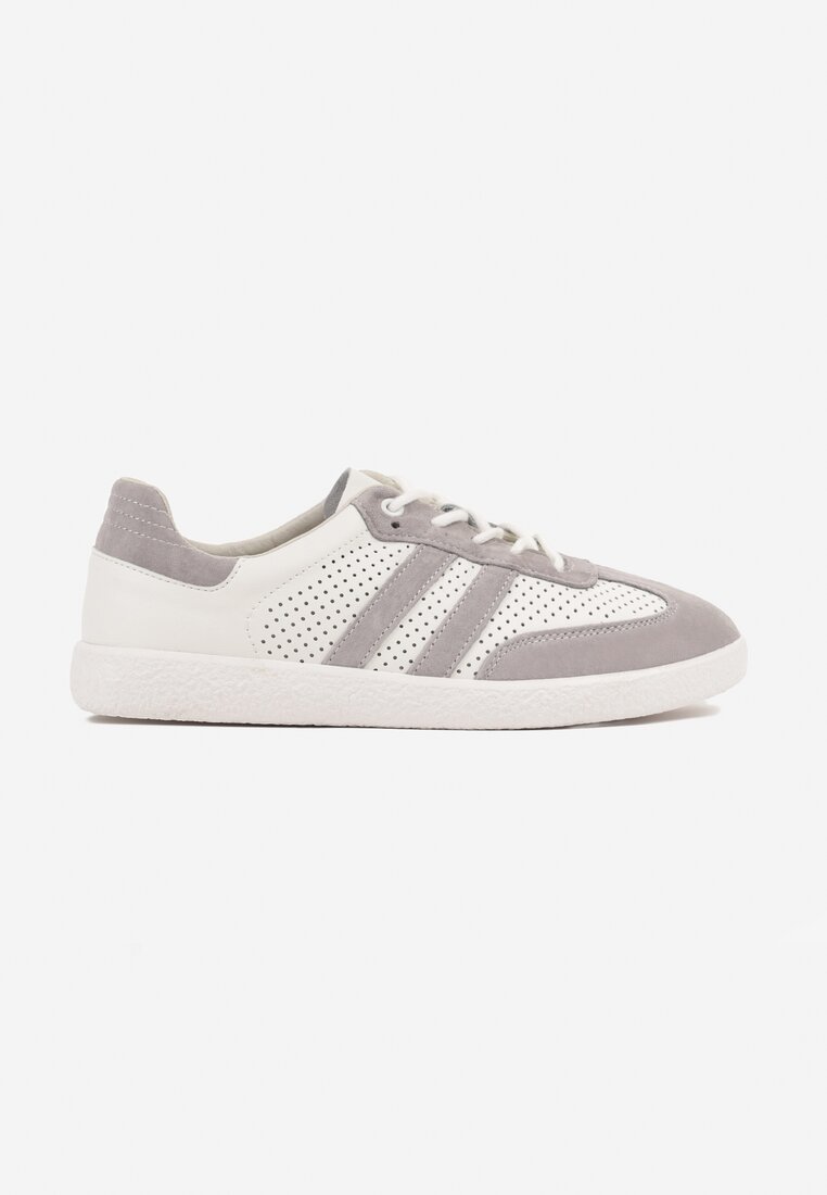 Sneakers Enelis Gri cu alb