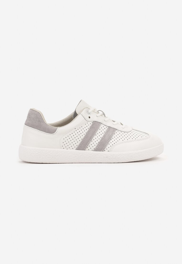 Sneakers Enelis Alb cu gri
