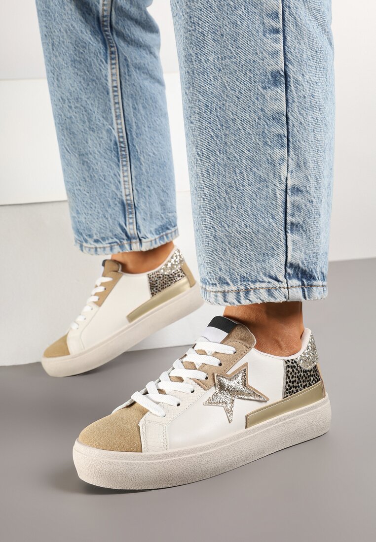 Sneakers Felaven Bej închis