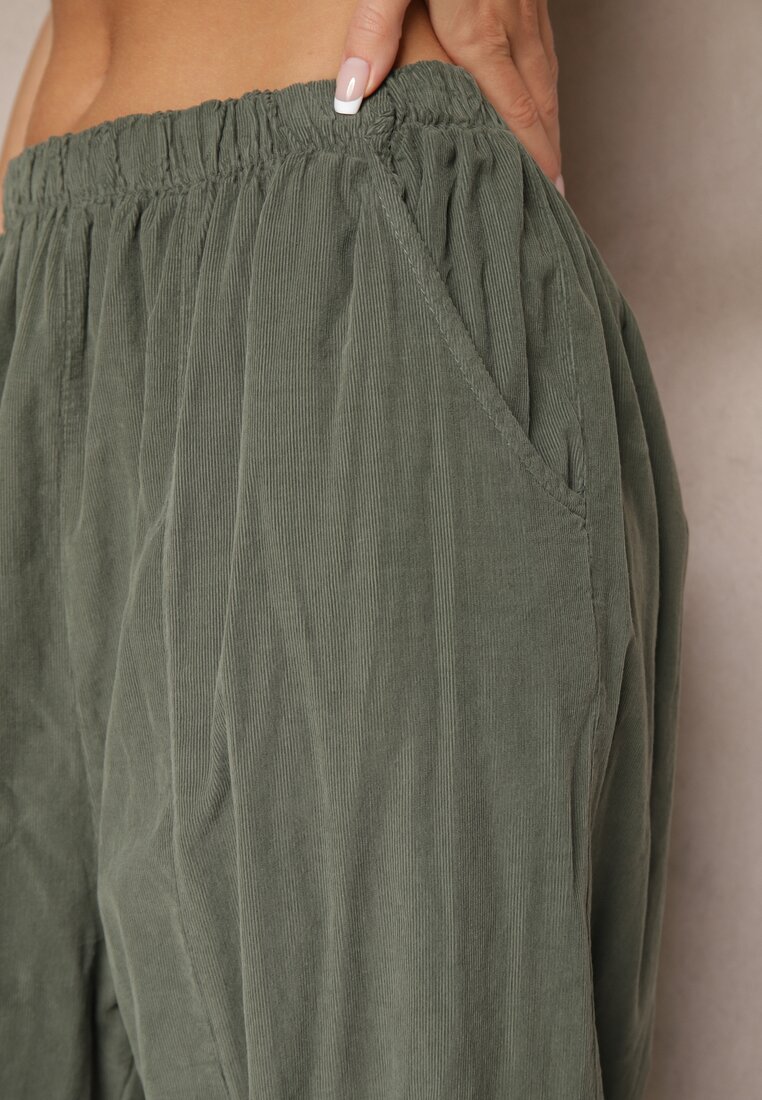 Pantaloni Velili Verde închis