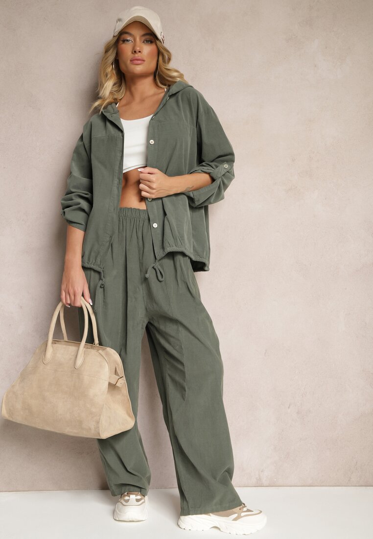 Pantaloni Velili Verde închis