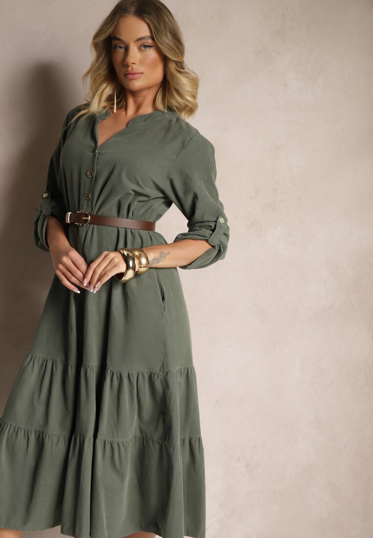 Rochie Arivin Verde închis
