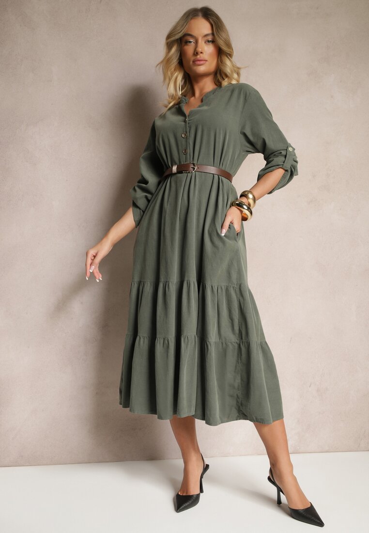 Rochie Arivin Verde închis