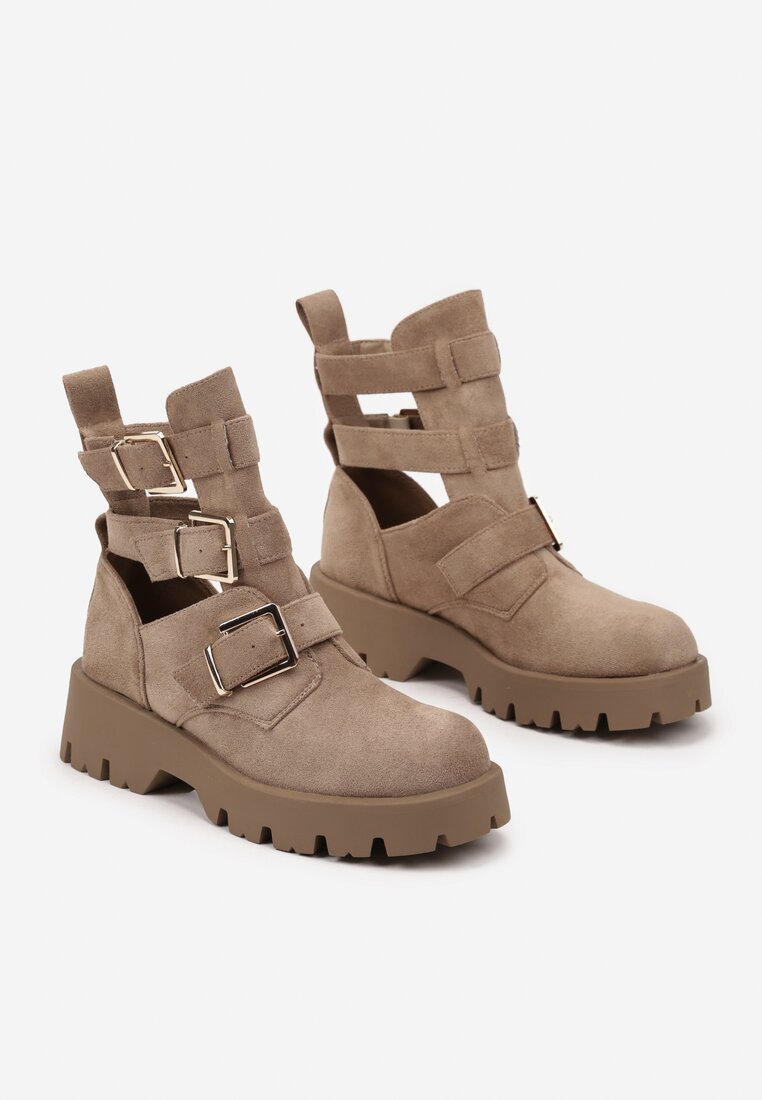 Botine Galvila Bej închis