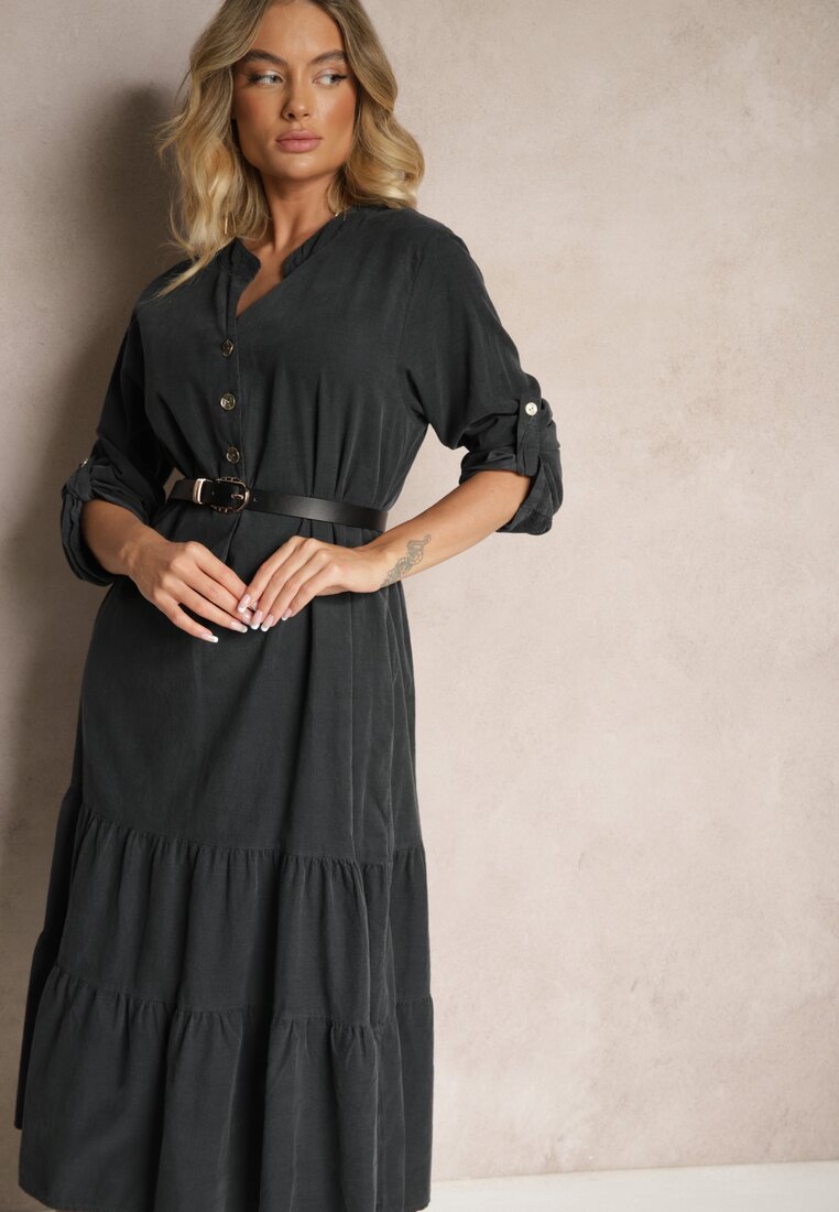 Rochie Arivin Gri închis