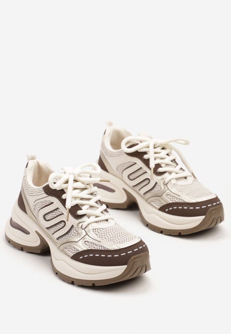 Sneakers Delothiel Bej închis