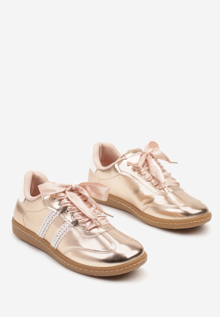 Sneakers Deoriva Culoarea șampaniei