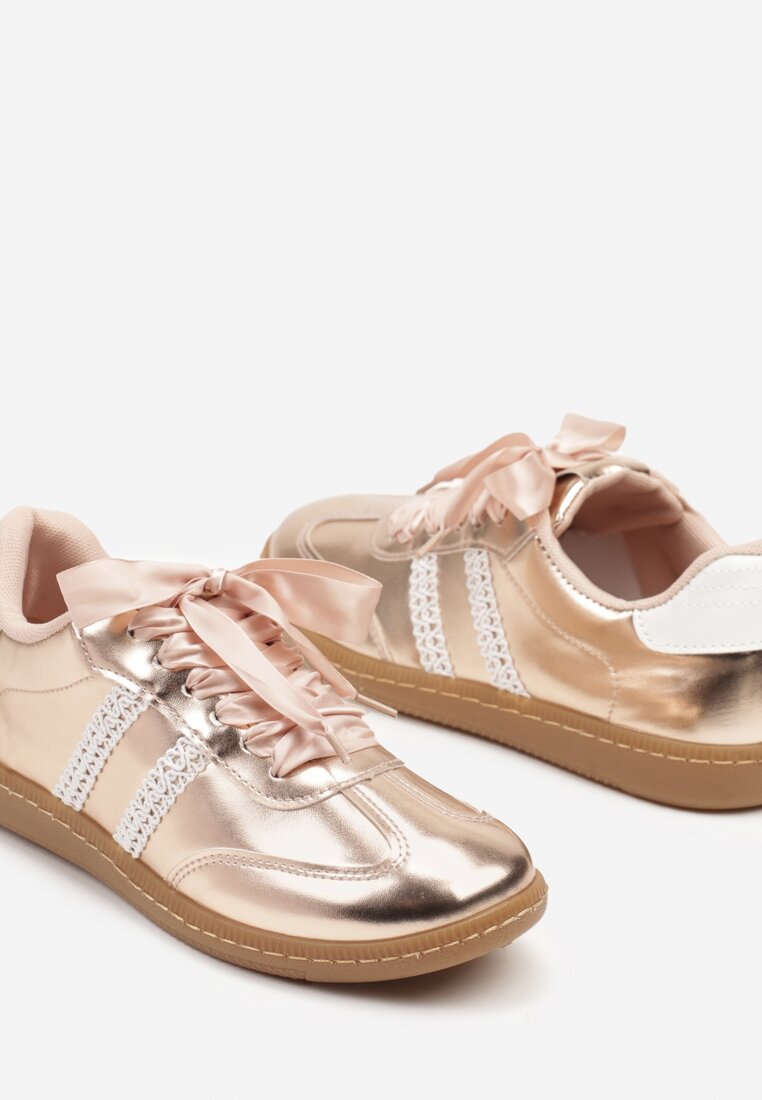 Sneakers Deoriva Culoarea șampaniei