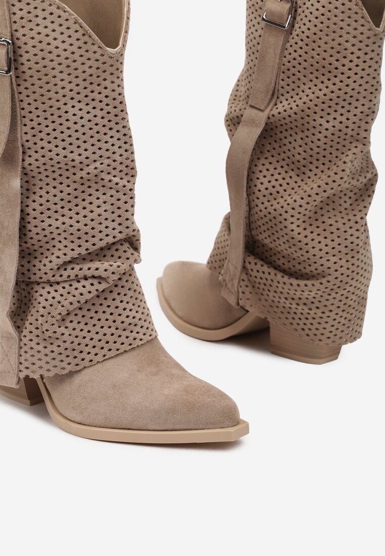 Botine Sinala Bej închis