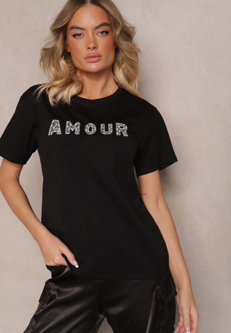 T-shirt Marivinna Negru
