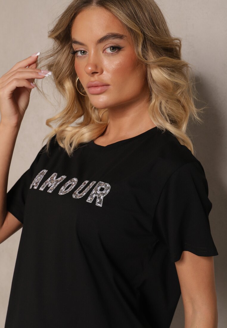 T-shirt Marivinna Negru