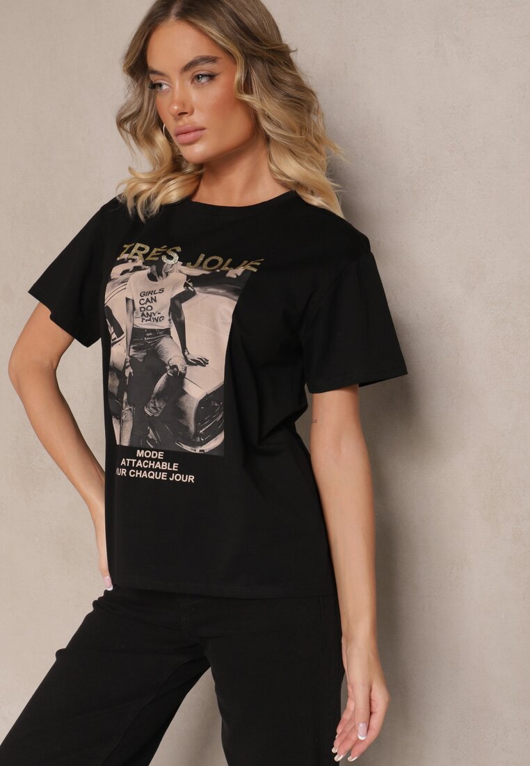 T-shirt Nalamis Negru