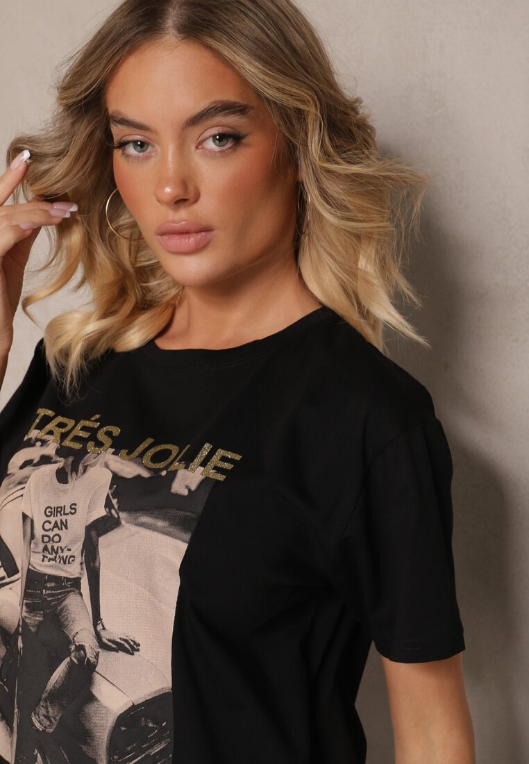 T-shirt Nalamis Negru