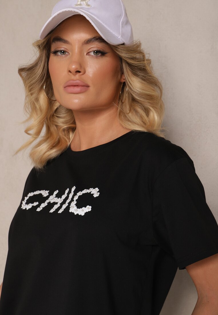 T-shirt Naloreth Negru