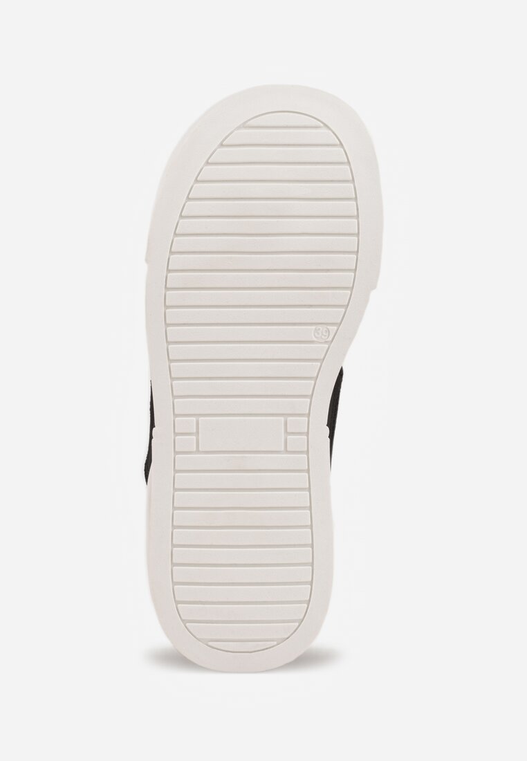 Czarne Streetwearowe Sneakersy Trampki na Platformie Danenith