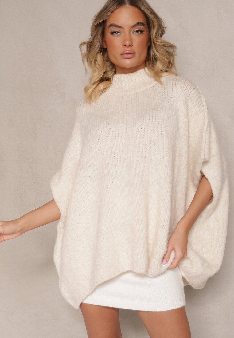 Pulover pe gât Hanivania Bej deschis