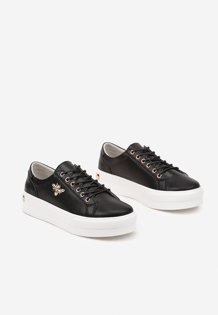 Sneakers Alb cu negru