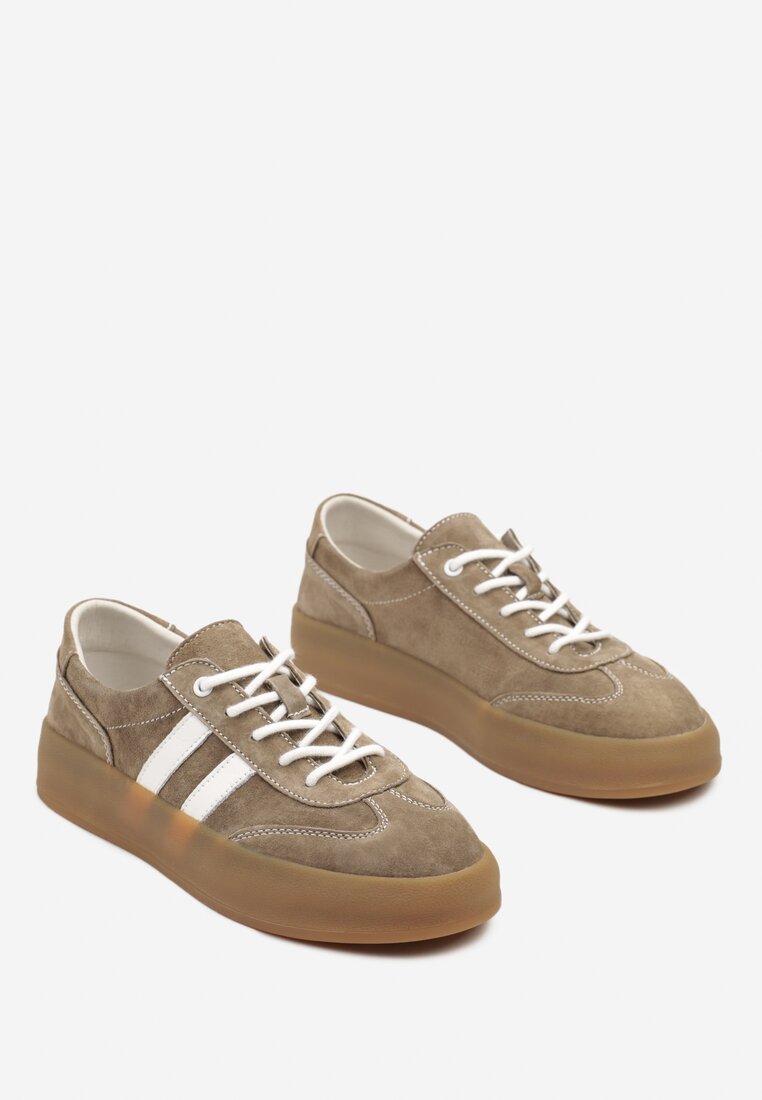 Sneakers Alotia Bej închis