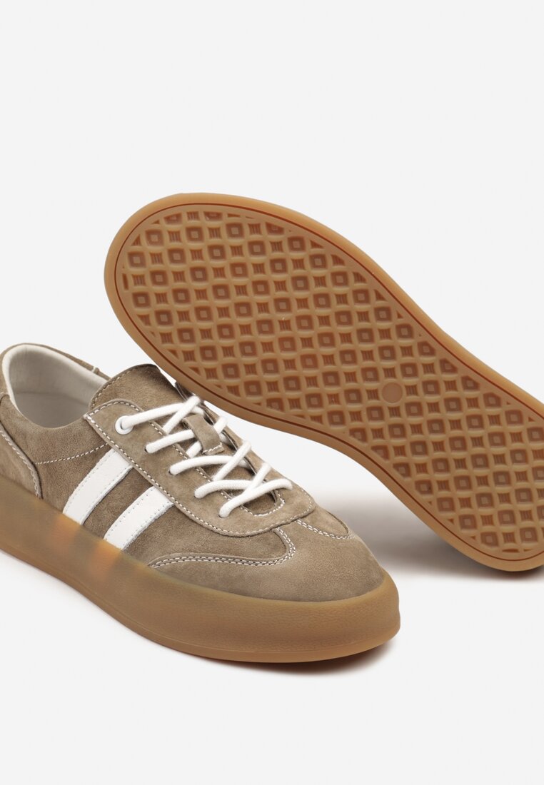 Sneakers Alotia Bej închis