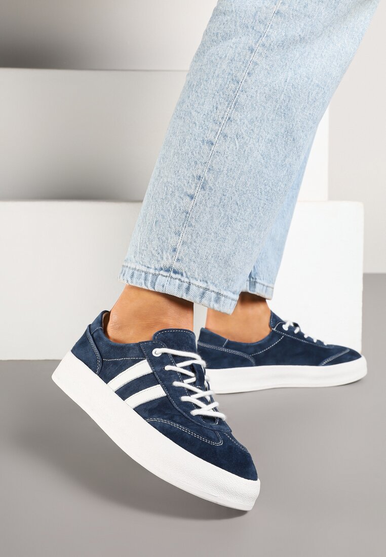 Sneakers Eleadria Bleumarin