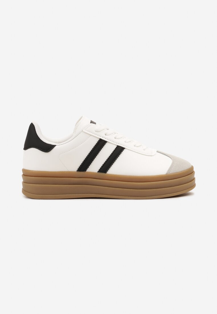 Sneakers Alb cu negru