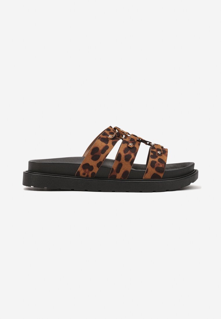 Papuci Fonitia Imprimeu leopard