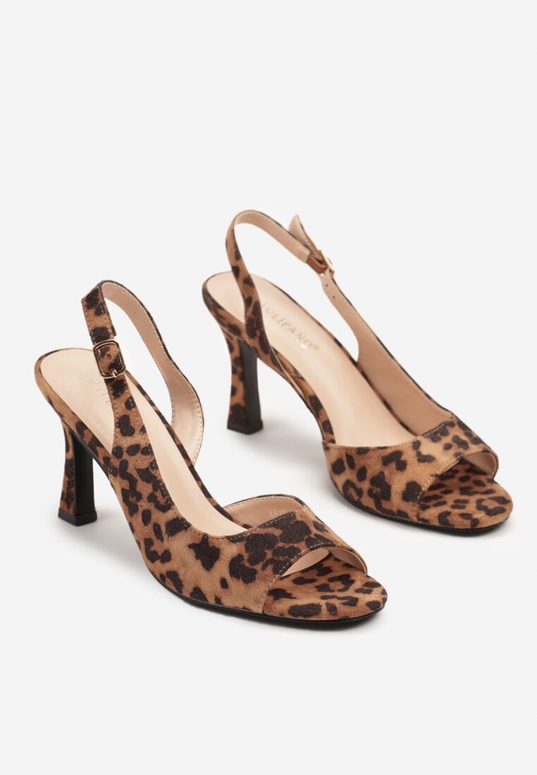 Sandale Nonasel Imprimeu leopard