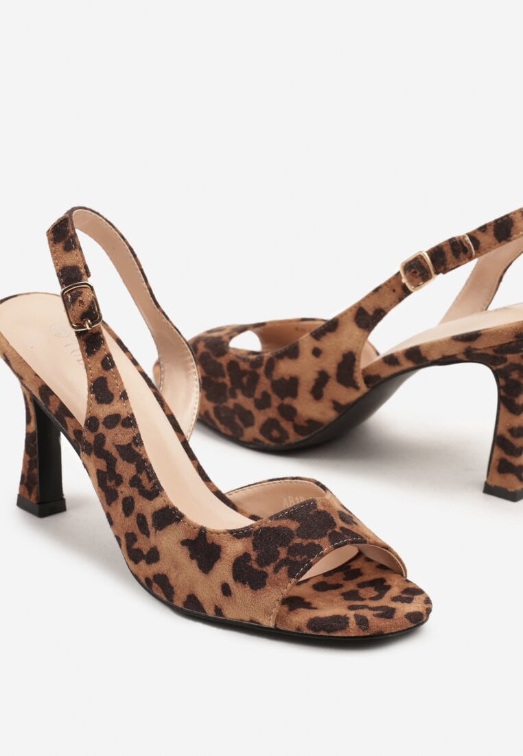 Sandale Nonasel Imprimeu leopard