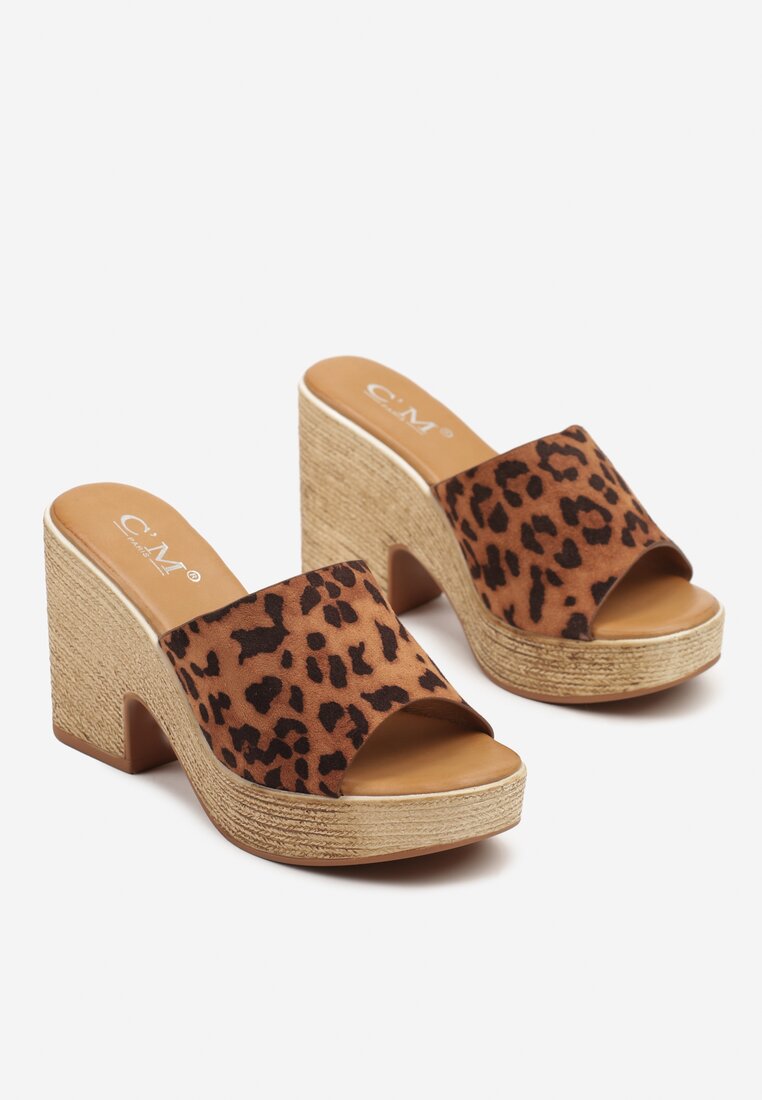 Papuci Arlexia Imprimeu leopard