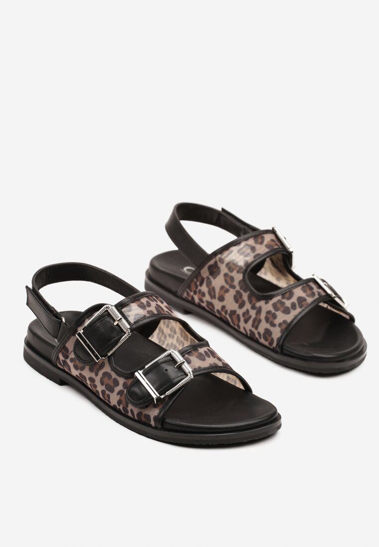 Sandale Aworna Imprimeu leopard