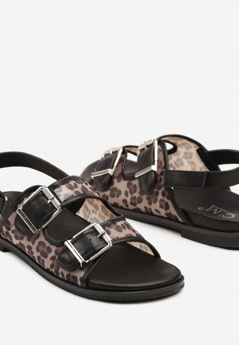 Sandale Aworna Imprimeu leopard