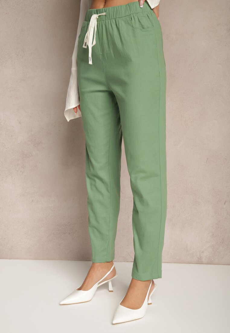 Pantaloni Siltebia Verzi
