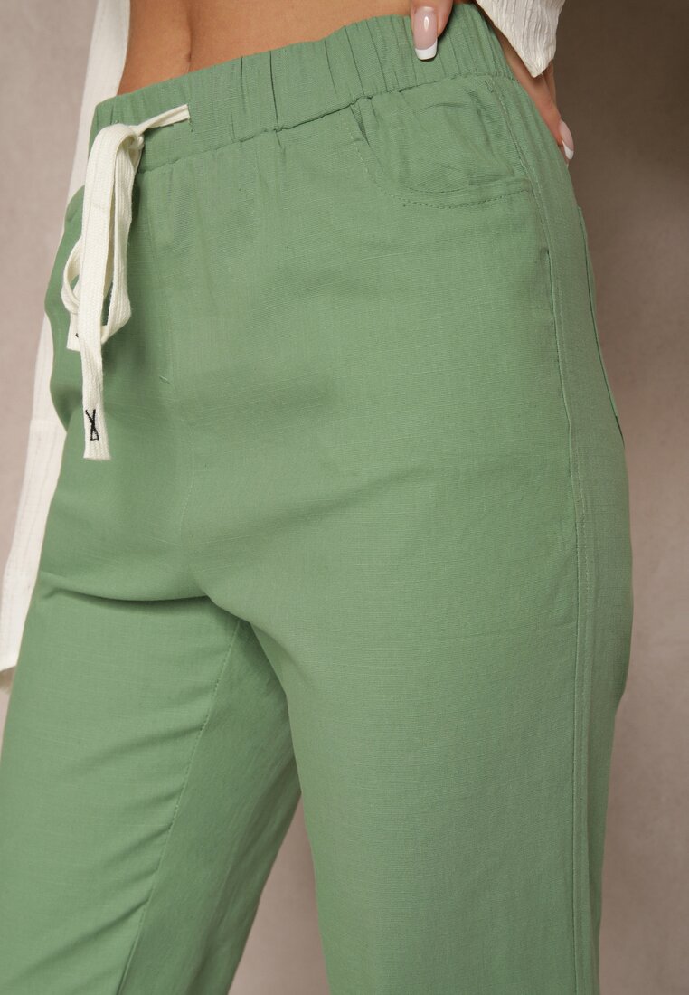 Pantaloni Siltebia Verzi