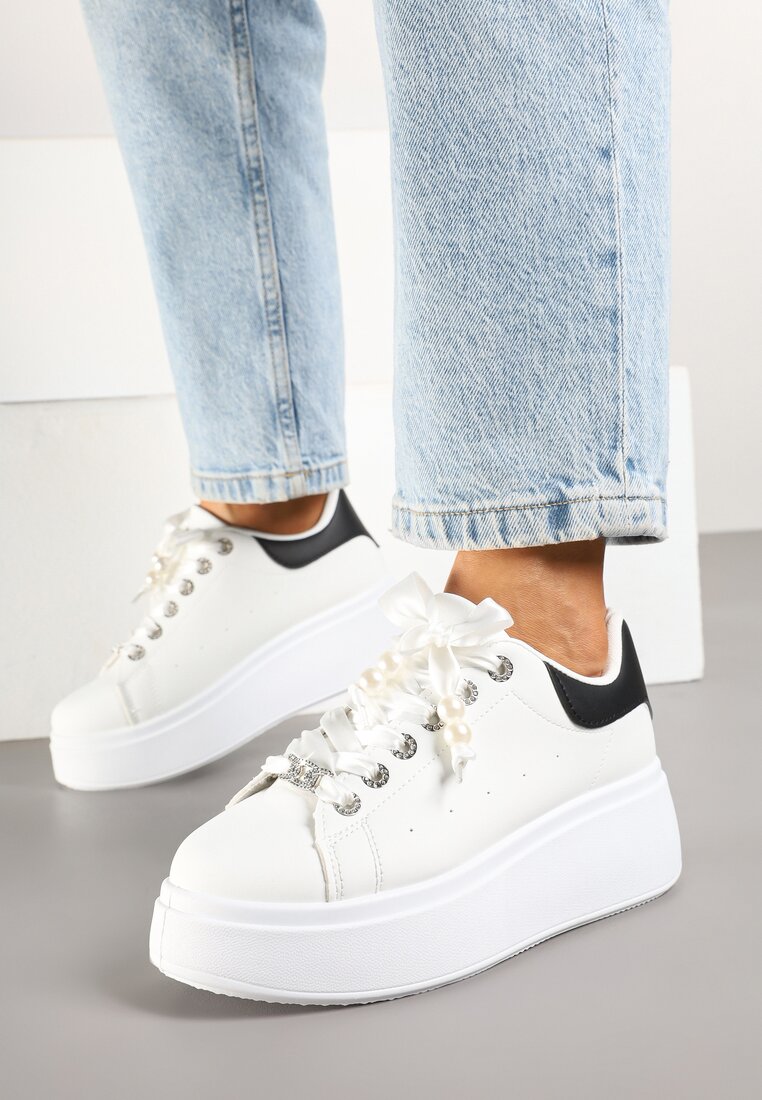 Sneakers Aviriel Alb cu negru