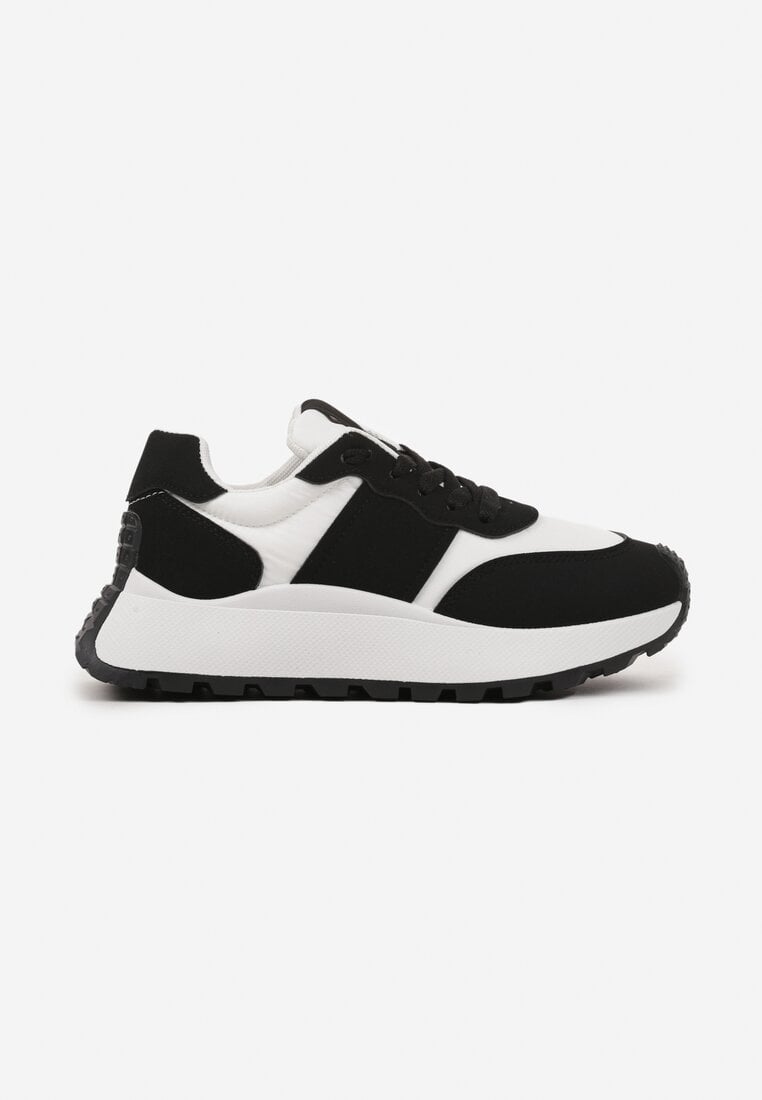 Czarne Sneakersy w Streetwearowym Stylu na Platformie Nonarisa