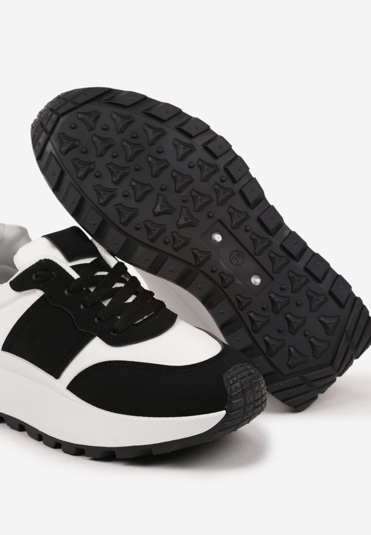 Czarne Sneakersy w Streetwearowym Stylu na Platformie Nonarisa