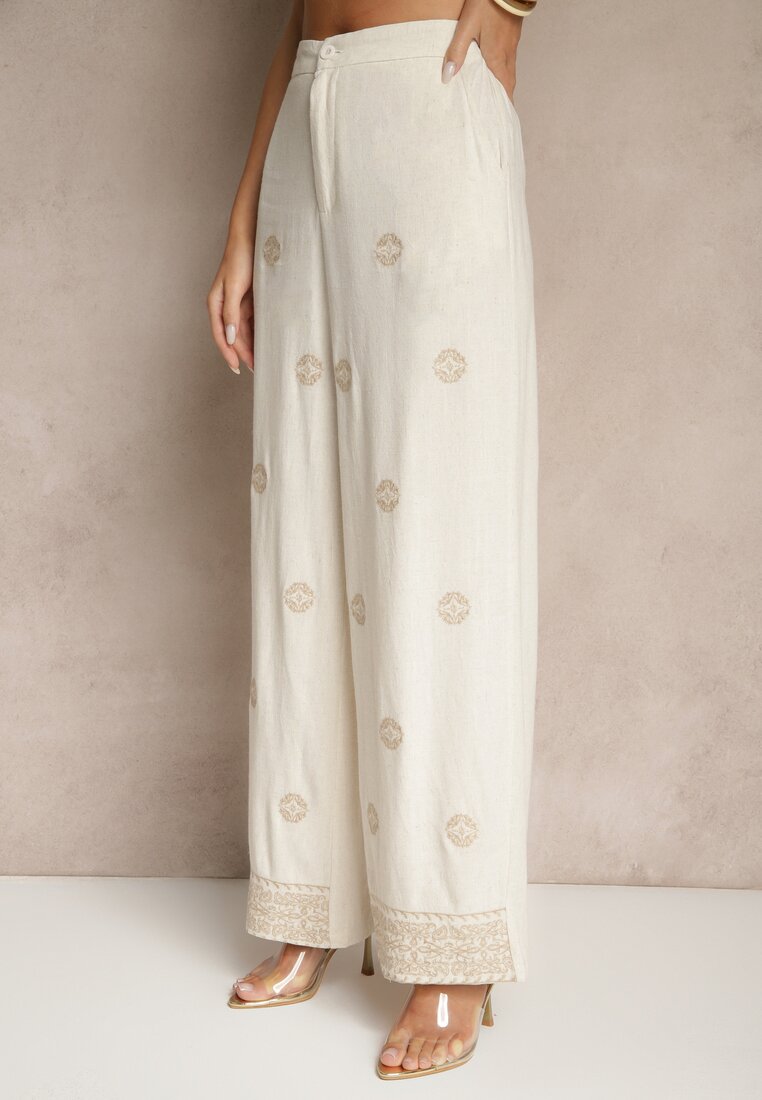 Pantaloni Wilirna Bej