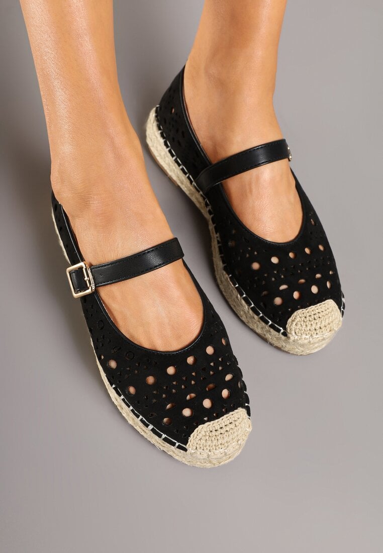 Espadrile Aralithra Negre