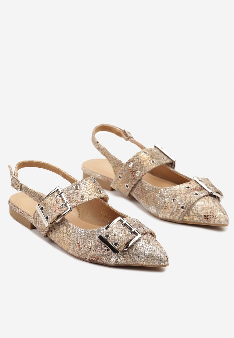 Sandale Tathelis Print piele de șarpe