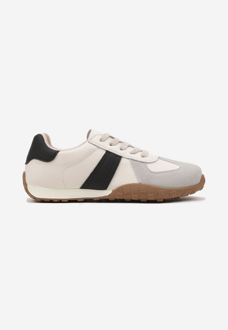 Sneakers Ilanlin Bej cu negru