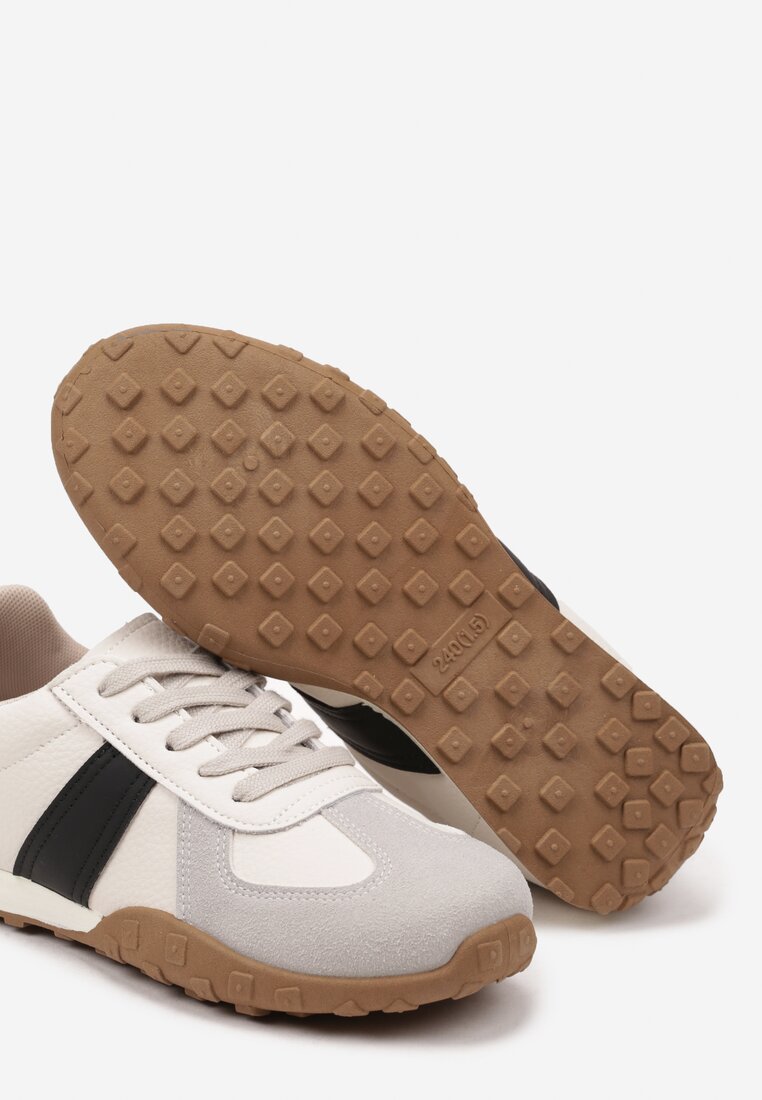 Sneakers Ilanlin Bej cu negru
