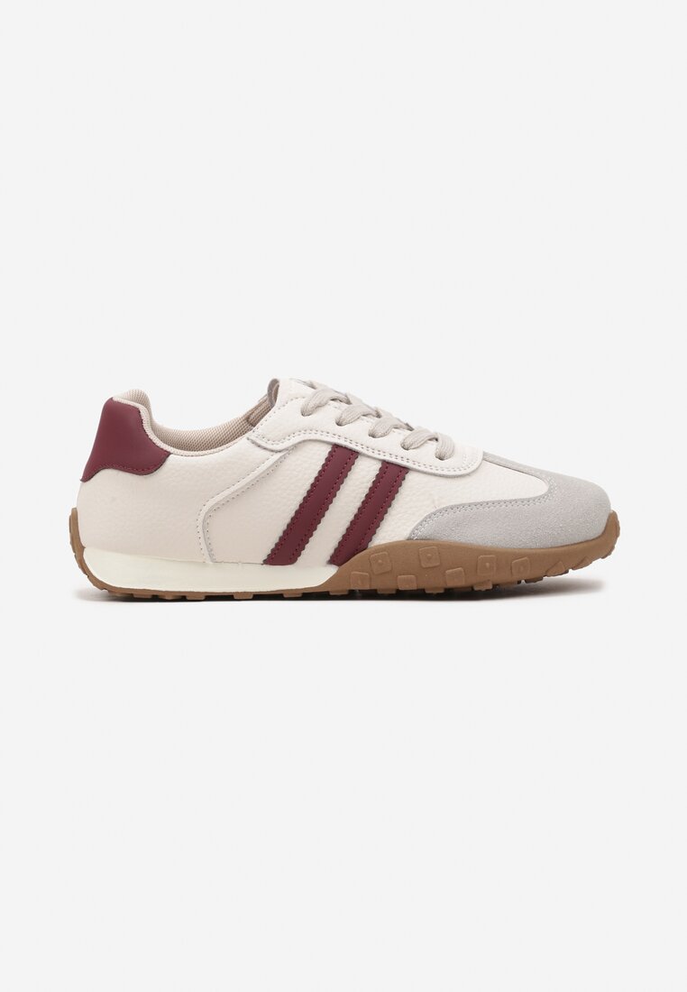 Sneakers Atompia Bej cu roșu