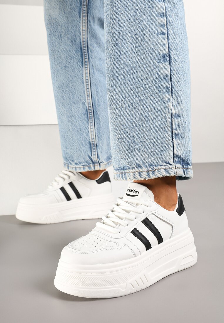 Sneakers Fonadel Alb cu negru